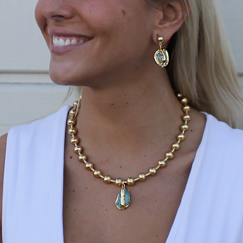 Blizzard Stone Necklace
