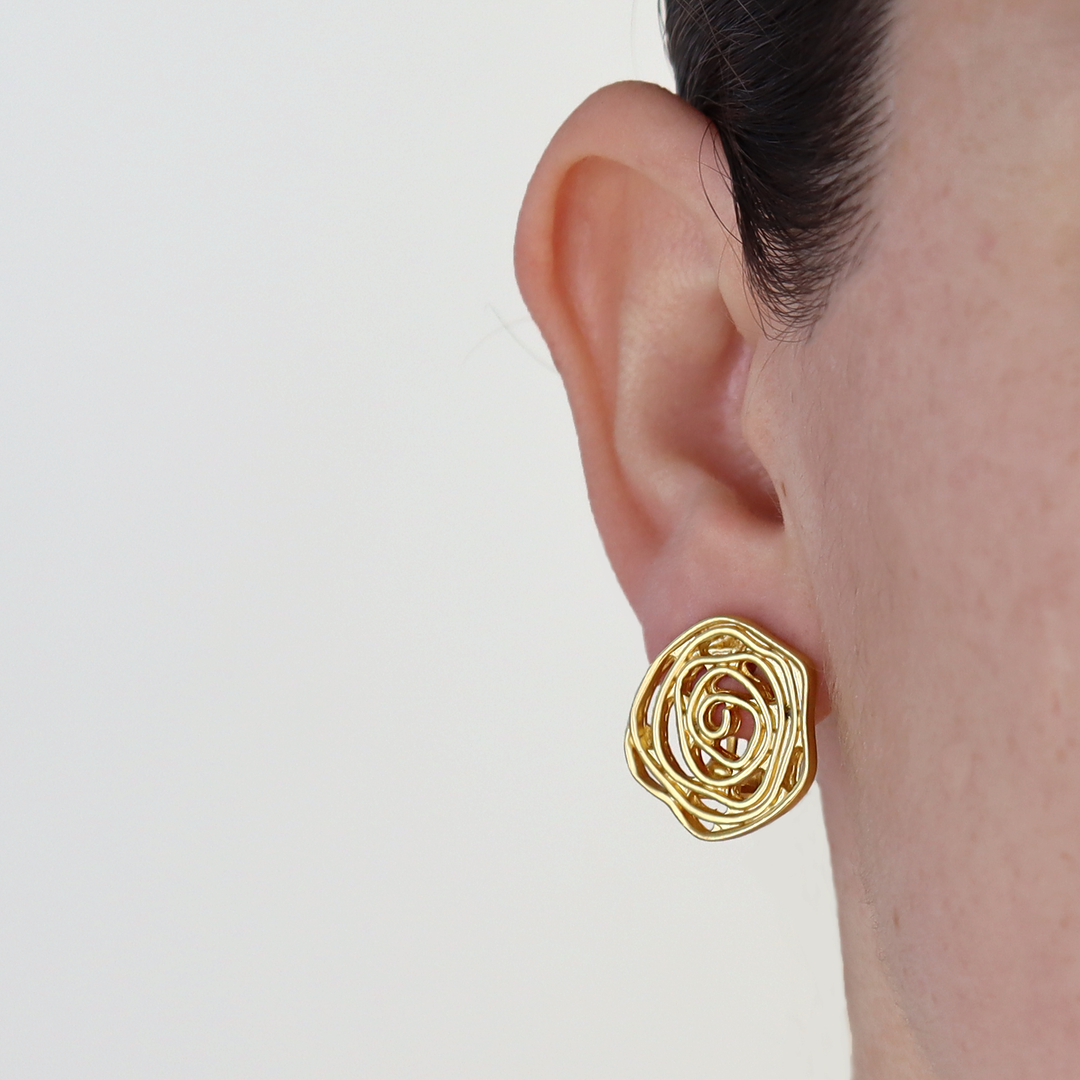 Rose Stud Earrings