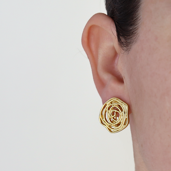 Rose Stud Earrings