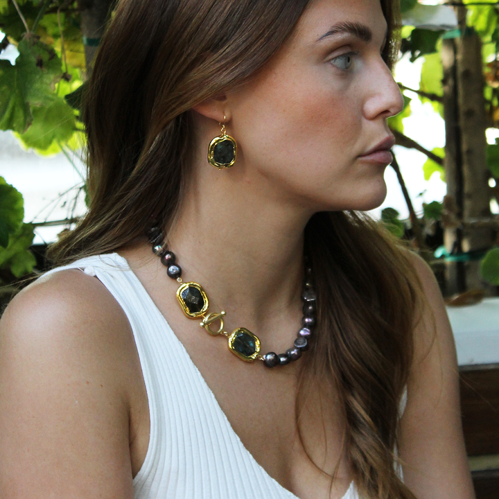 Labradorite Earrings