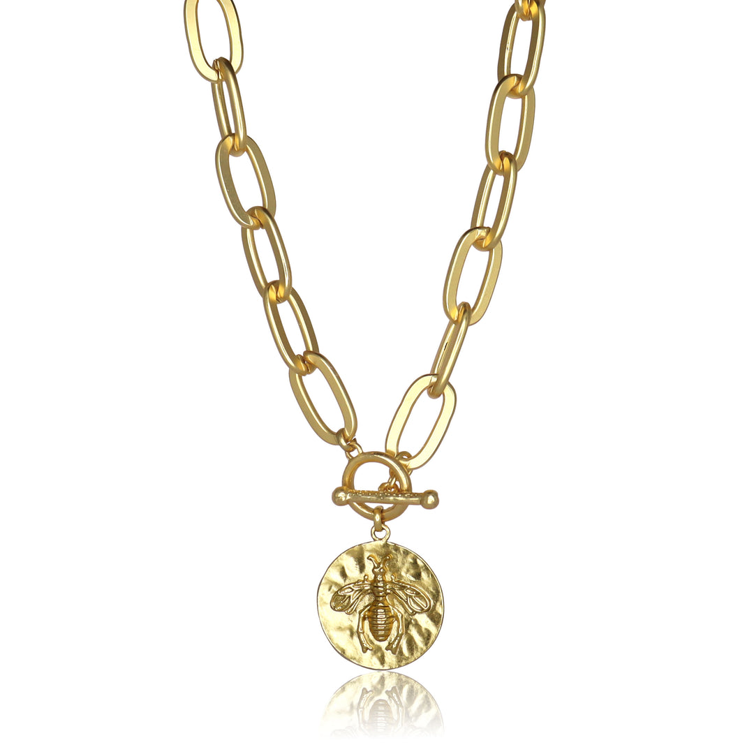 Bee X Thick Link Necklace - Karine Sultan