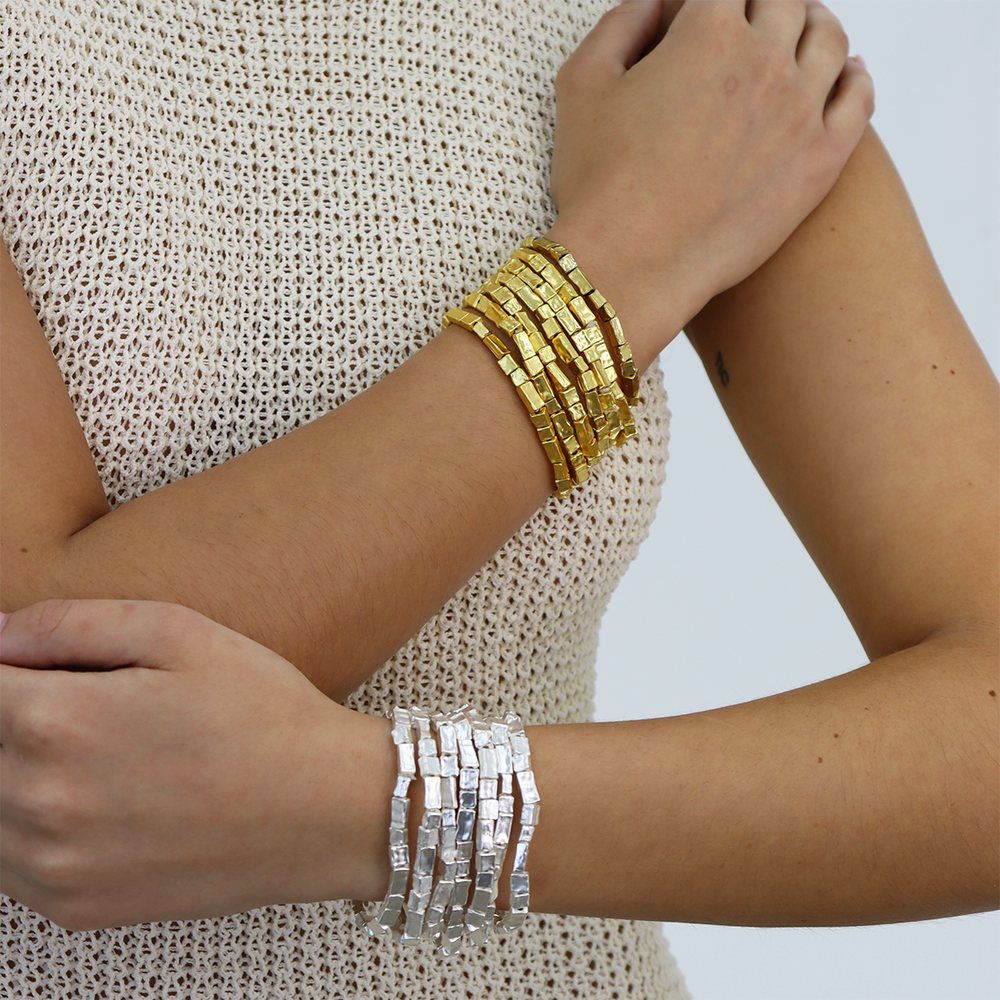Set of 7 Elongated Bead Bracelets - Karine Sultan