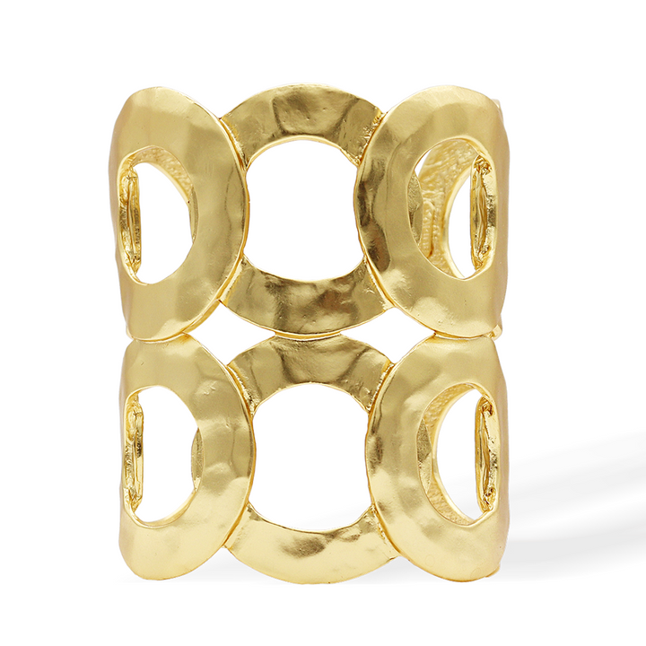 Intertwined Rings Cuff Bracelet