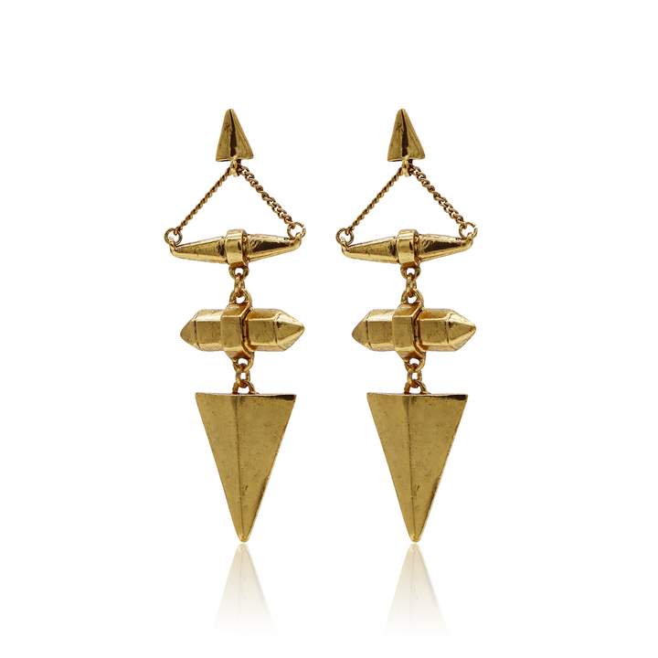 Antique Arrow Drop Earrings - Karine Sultan