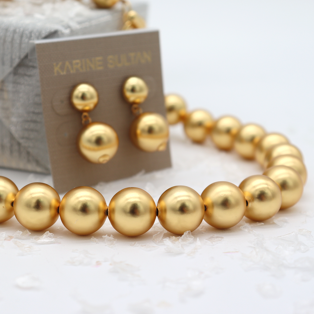 Golden Sphere Necklace
