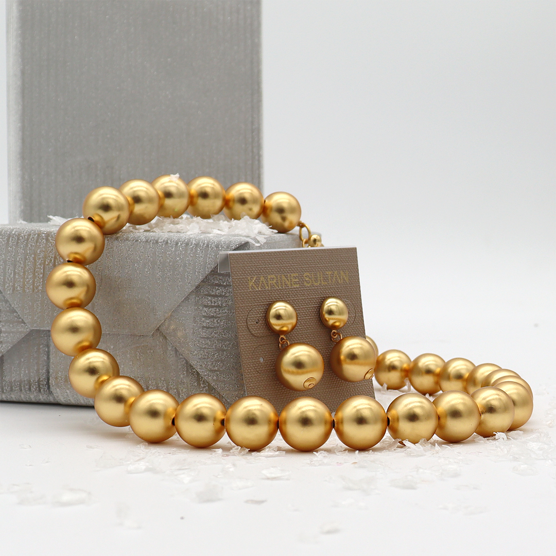 Golden Sphere Necklace