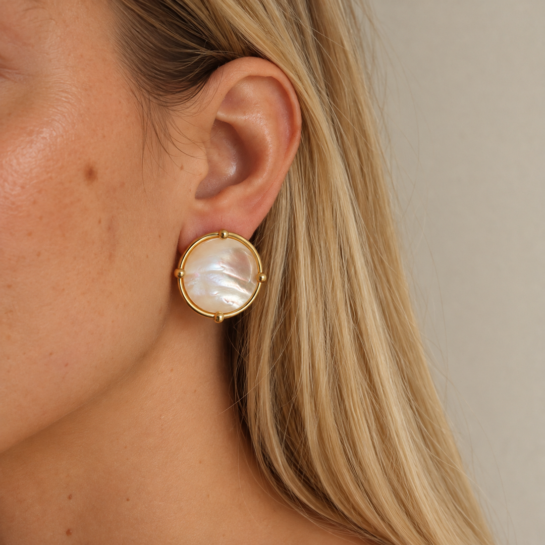 Cabochon Clip-On Earrings