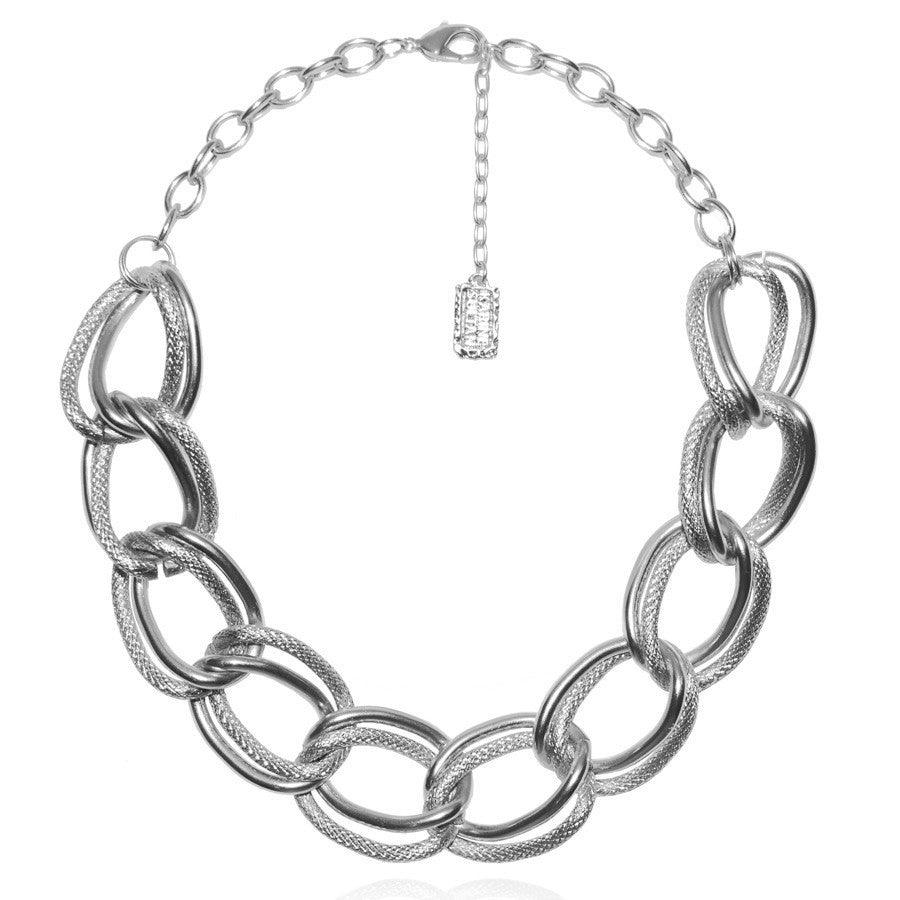 Double link statement necklace