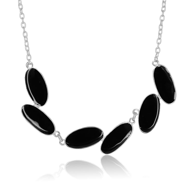 Black Enamel Necklace