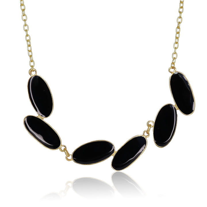 Black Enamel Necklace