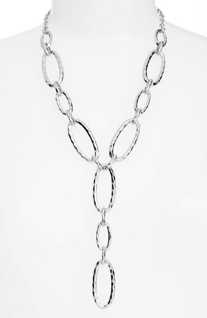 Large oval links Y Necklace