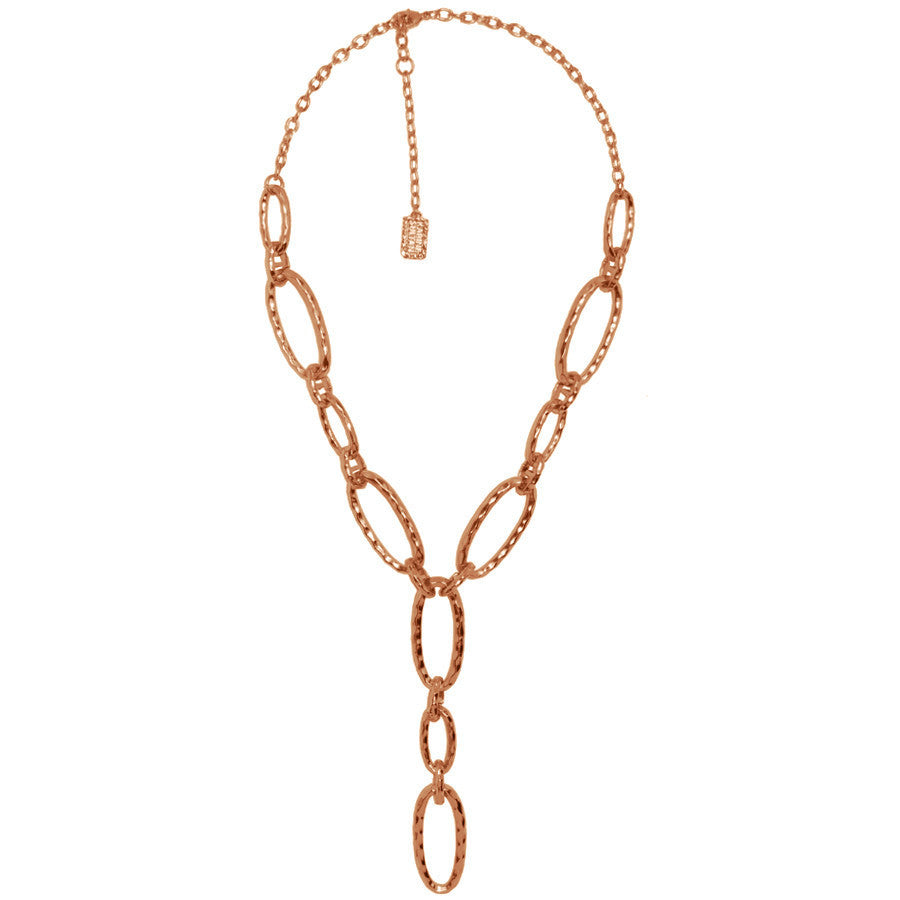 Large oval links Y Necklace