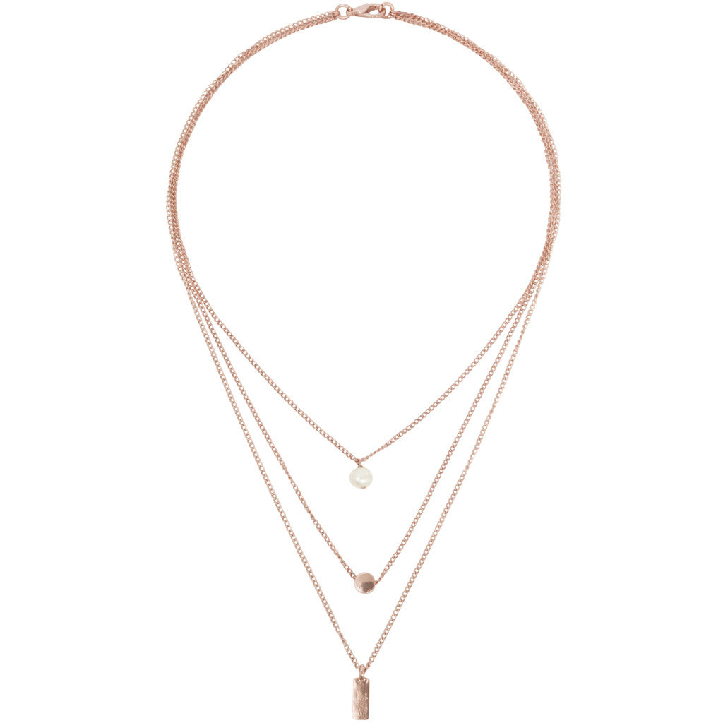 Elegant Pearl Drop Layered Necklace