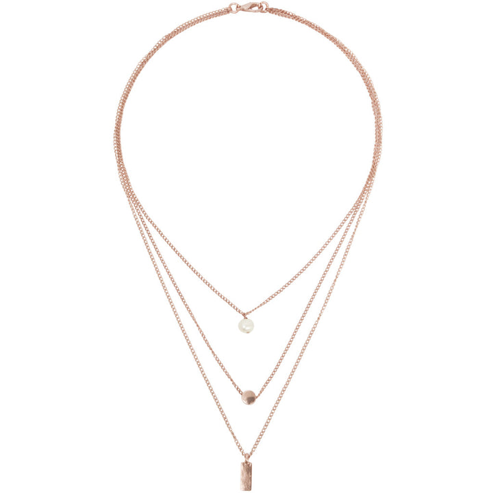 Elegant Pearl Drop Layered Necklace