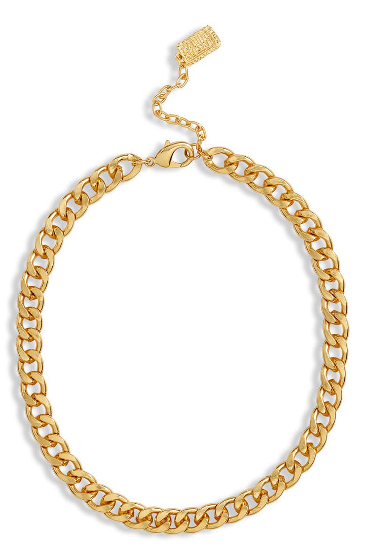 Curb Link Short Chain Necklace