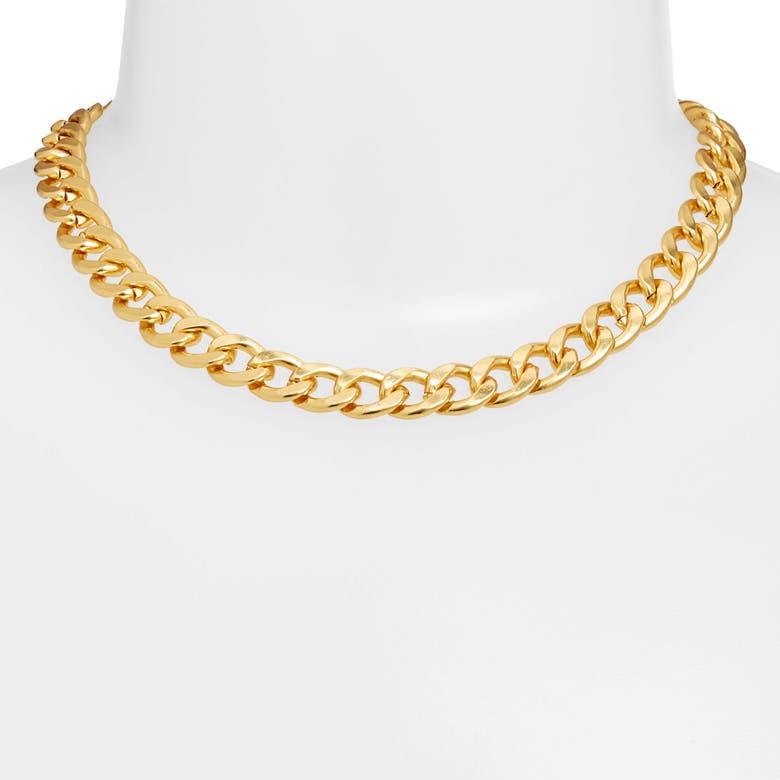 Curb Link Short Chain Necklace