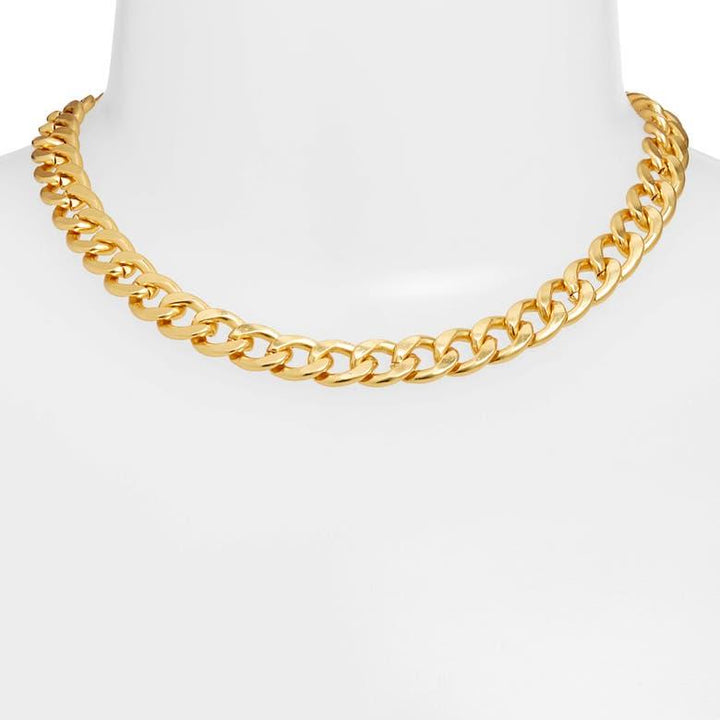 Curb Link Short Chain Necklace