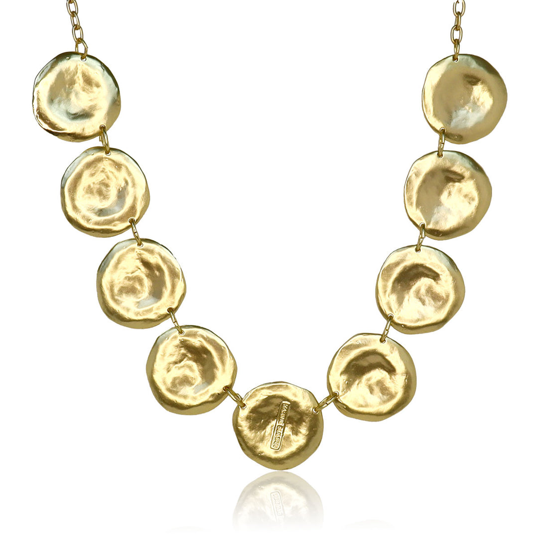 Large Discs Collar Necklace