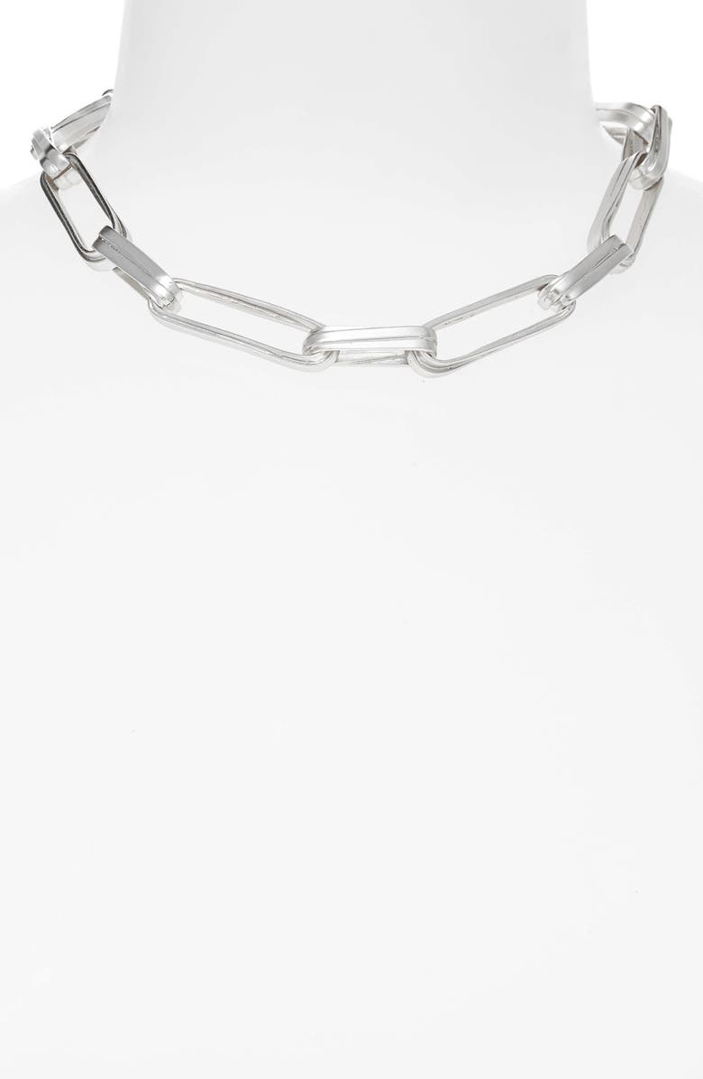 Thick links collar necklace