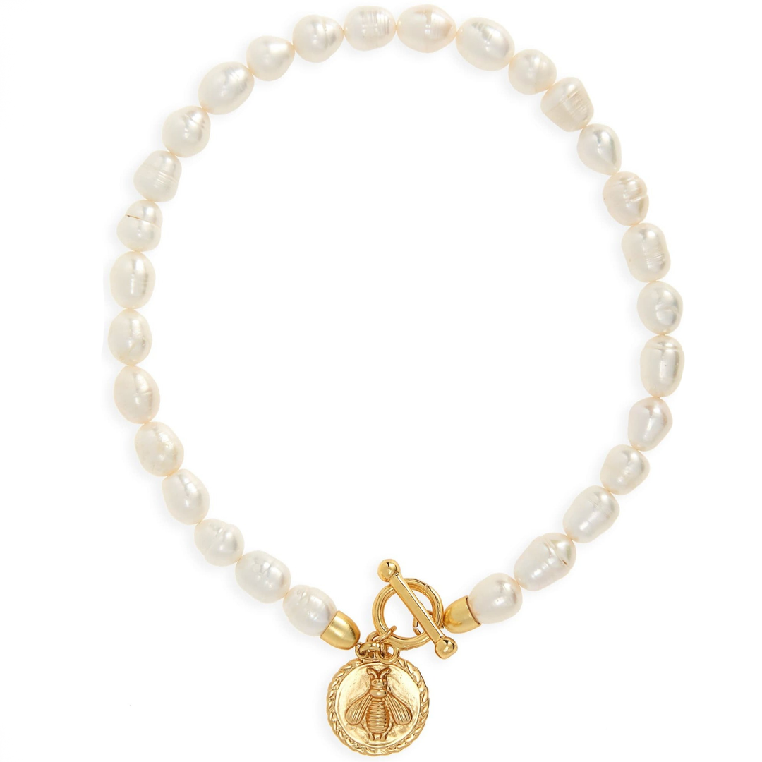 Bee X Pearl Necklace - Karine Sultan