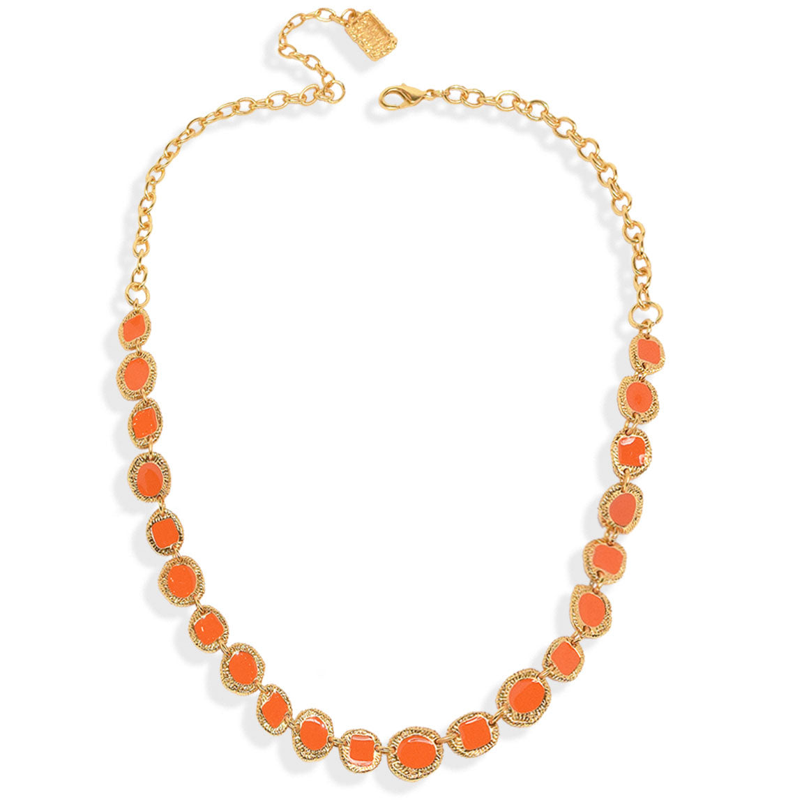 Etched coin layer necklace - Karine Sultan