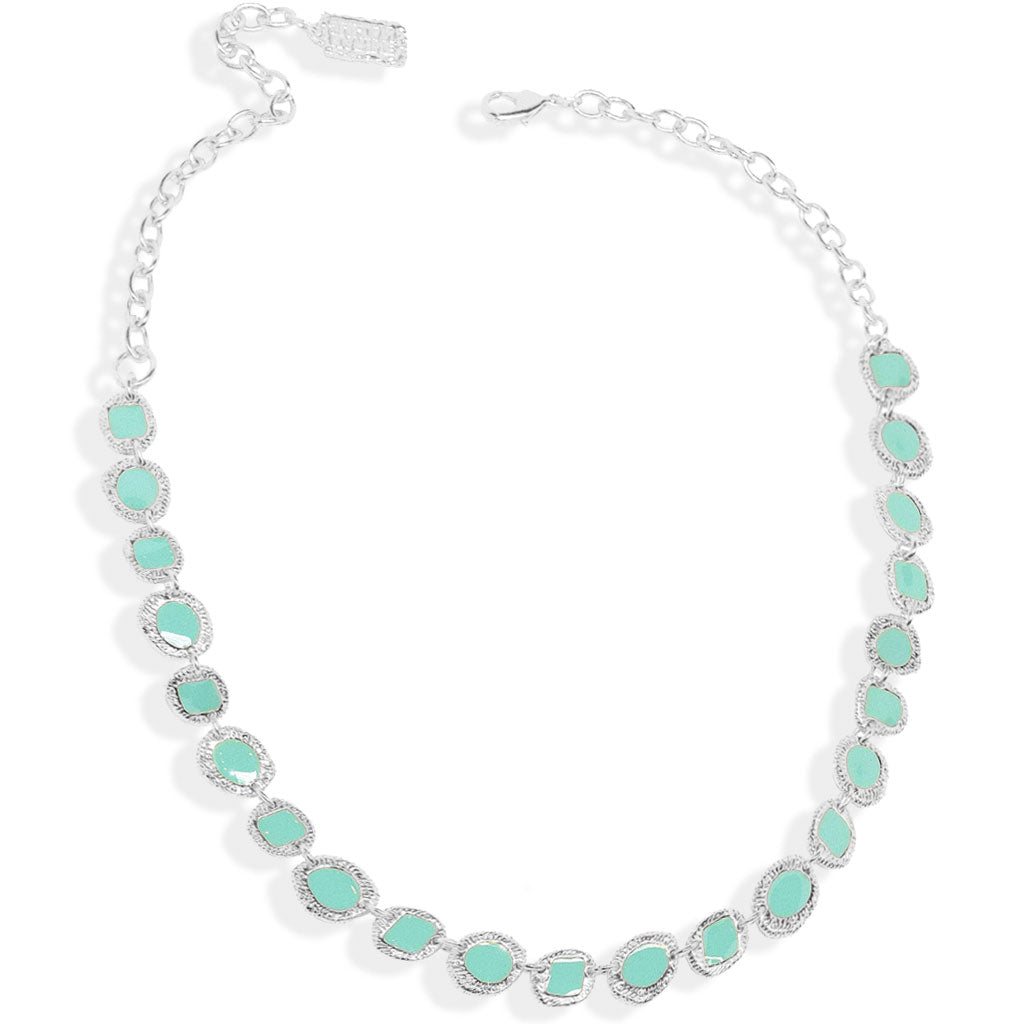 Etched coin layer necklace - Karine Sultan