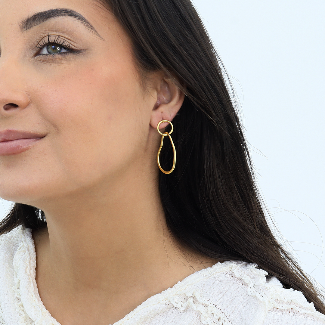 Organic Link Earrings