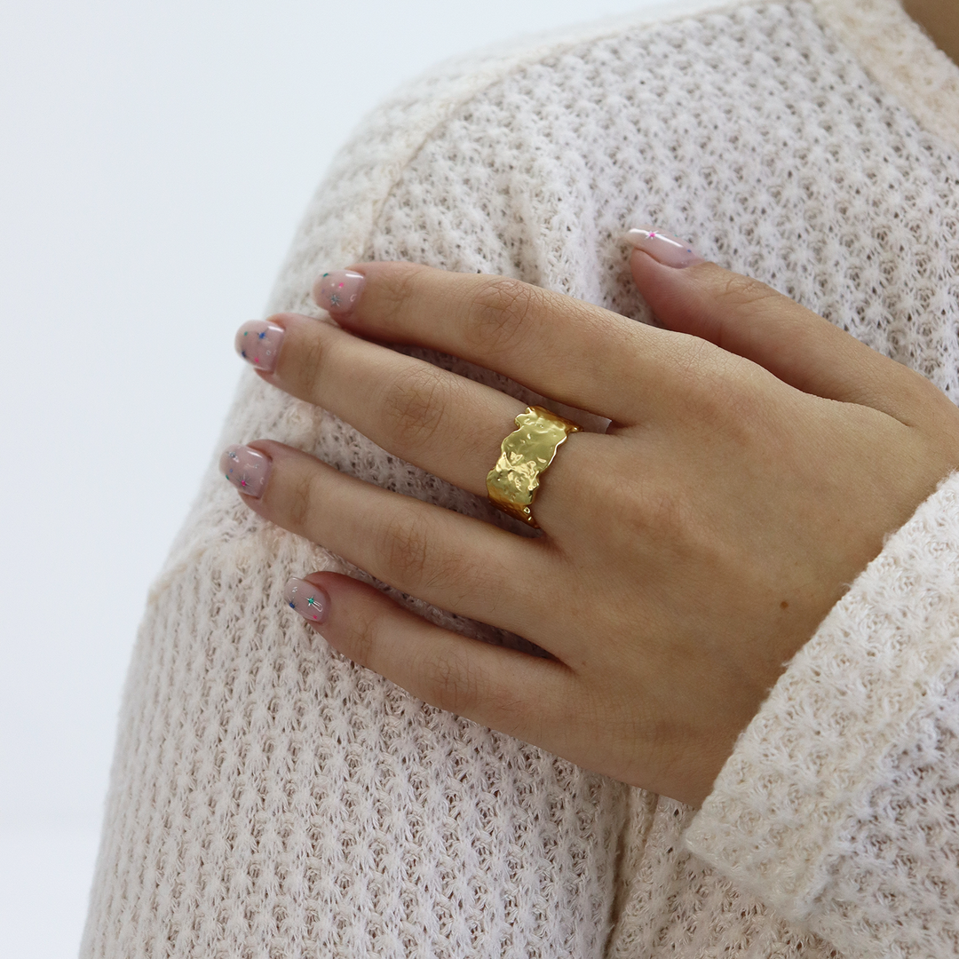 Architectural Dome Band Ring