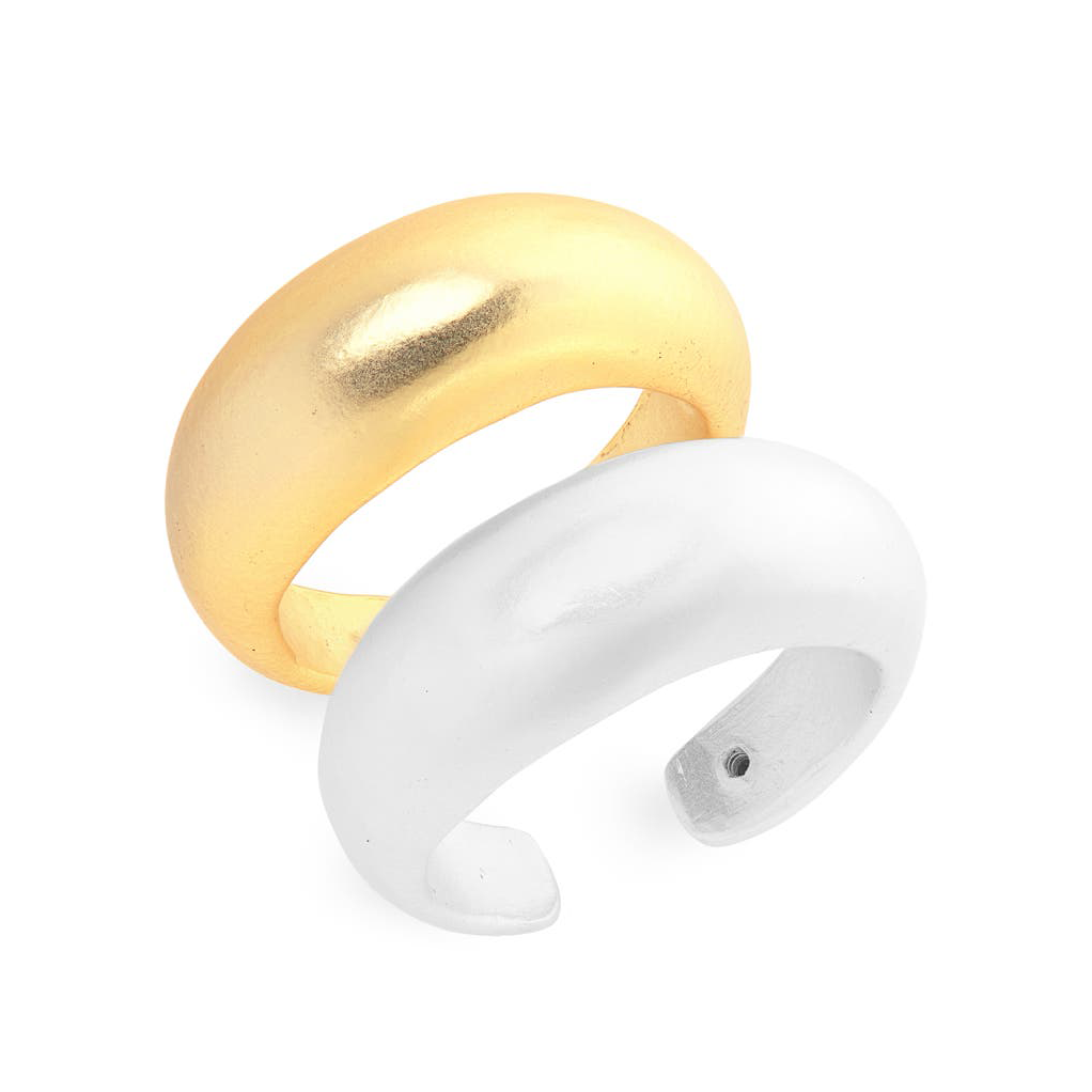 Mixed Metal Dome Rings - Karine Sultan