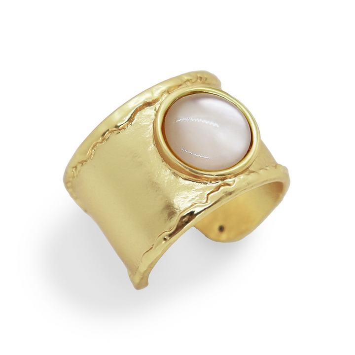 Hand-Edge Glass Ring
