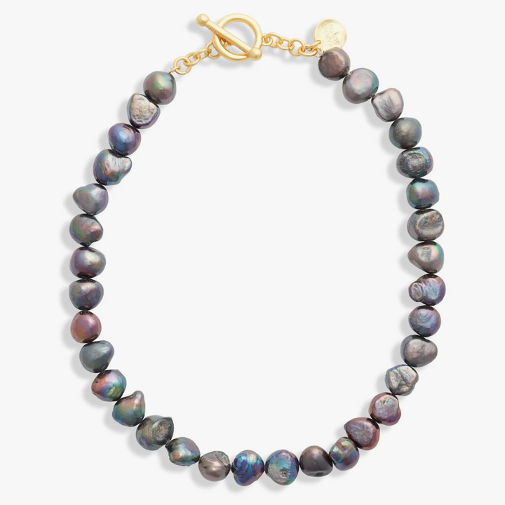 Peacock Pearl Strand Necklace