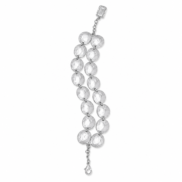 Hammered Disc Bracelet