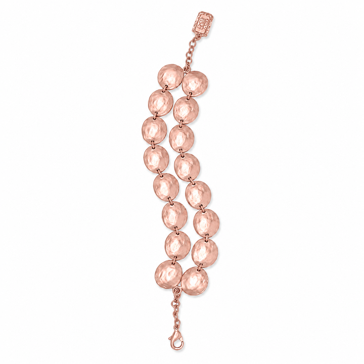 Hammered Disc Bracelet
