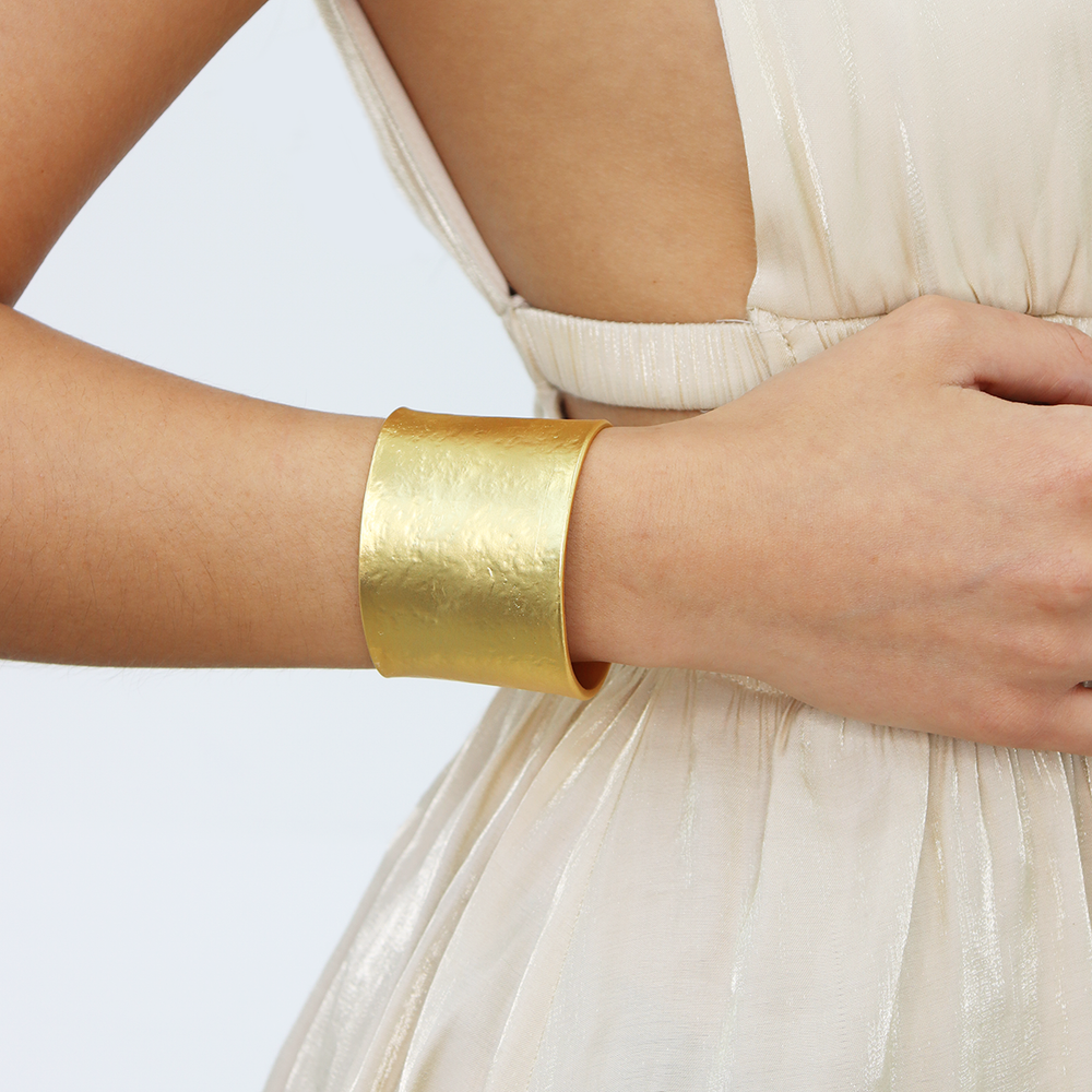 Textured Cuff Bracelet - Karine Sultan