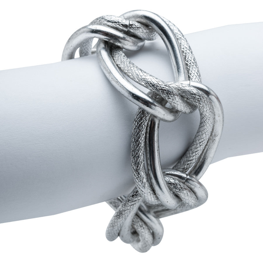 Oversize double link chain bracelet