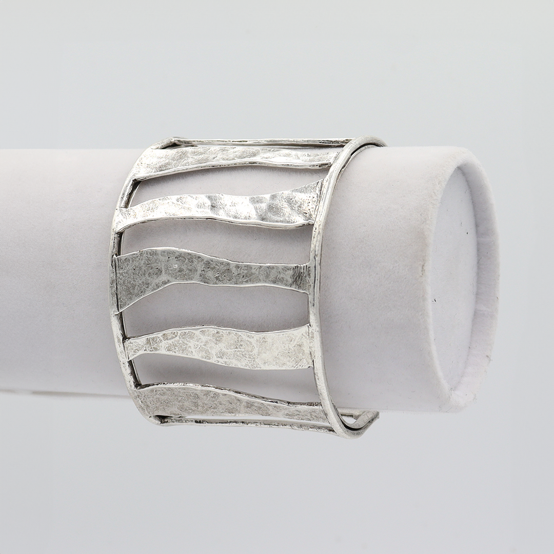 Wavy Line Cuff Bracelet - Karine Sultan