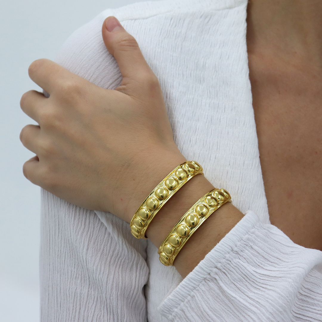 Studded Double Cuff