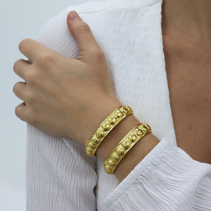 Studded Double Cuff