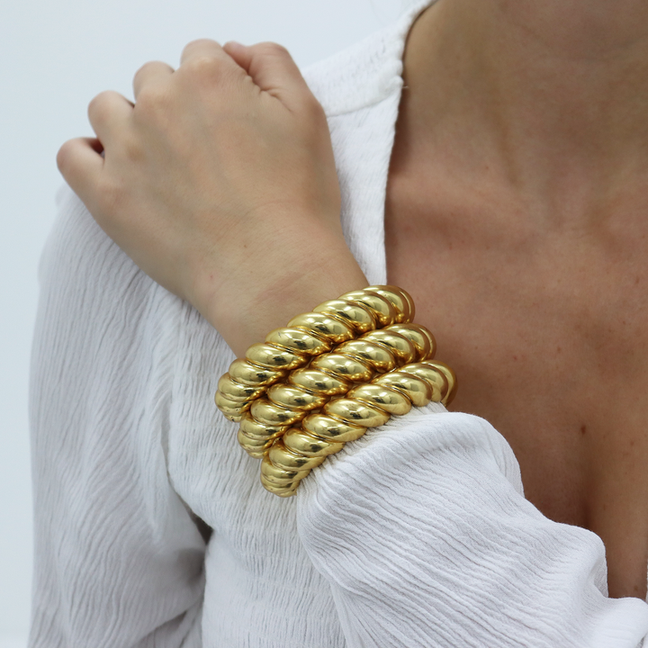 Twisted Rope Statement Cuff