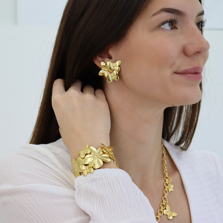 Butterfly Cluster Earrings