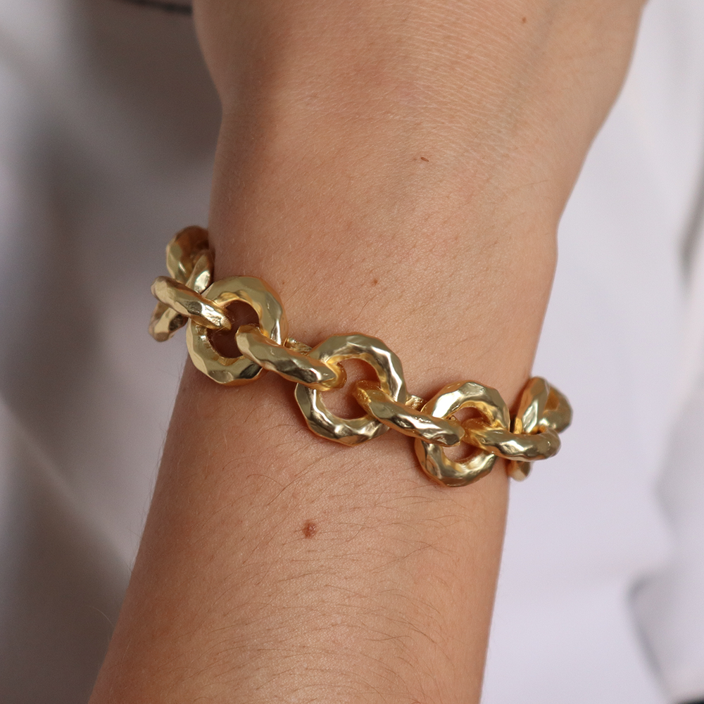 Round link layering bracelet - Karine Sultan