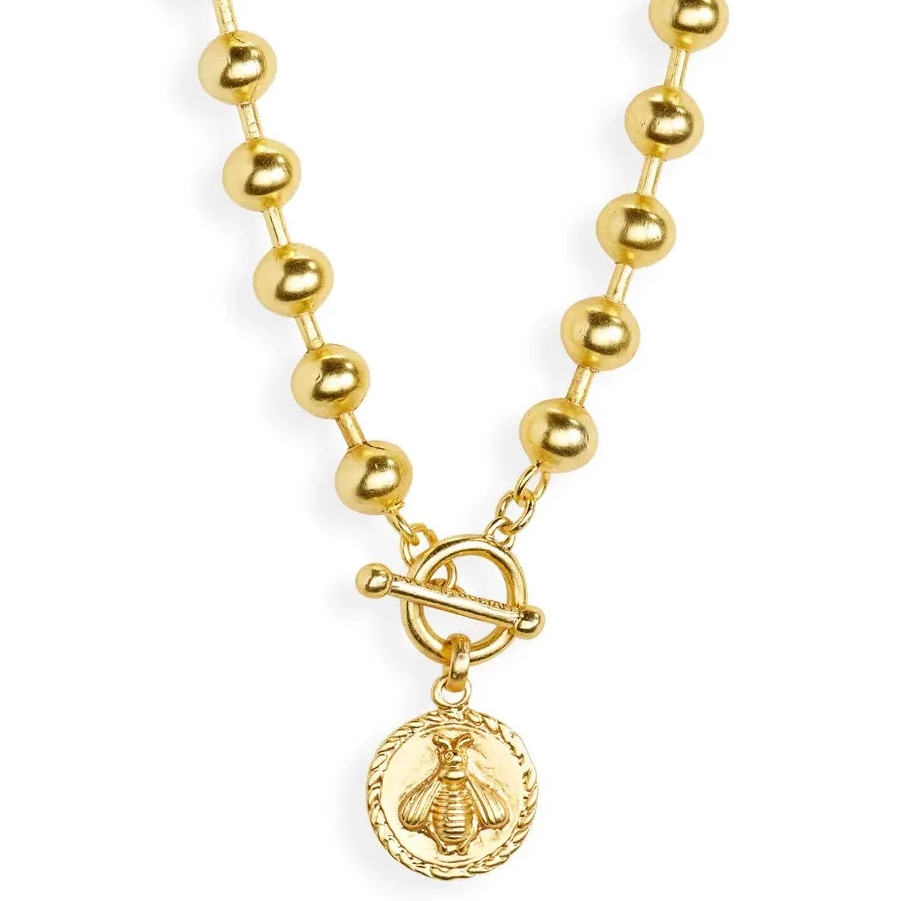 Bee X Beaded Necklace - Karine Sultan