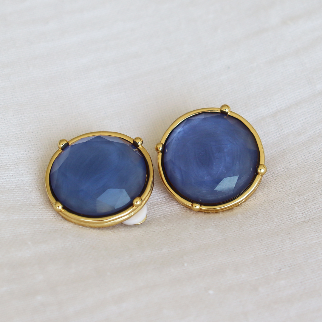Cabochon Clip-On Earrings
