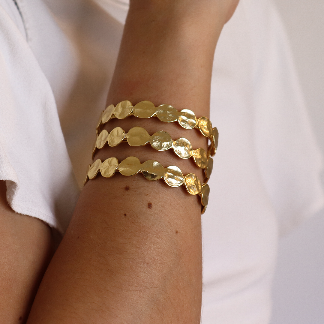 Mini coin cuff bracelet - Karine Sultan