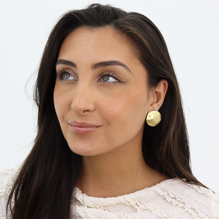 Shell Disc Clip Earrings - Karine Sultan