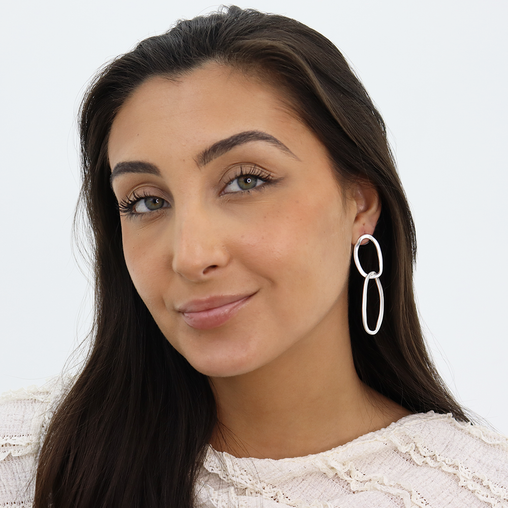 Oval Link  Earrings - Karine Sultan