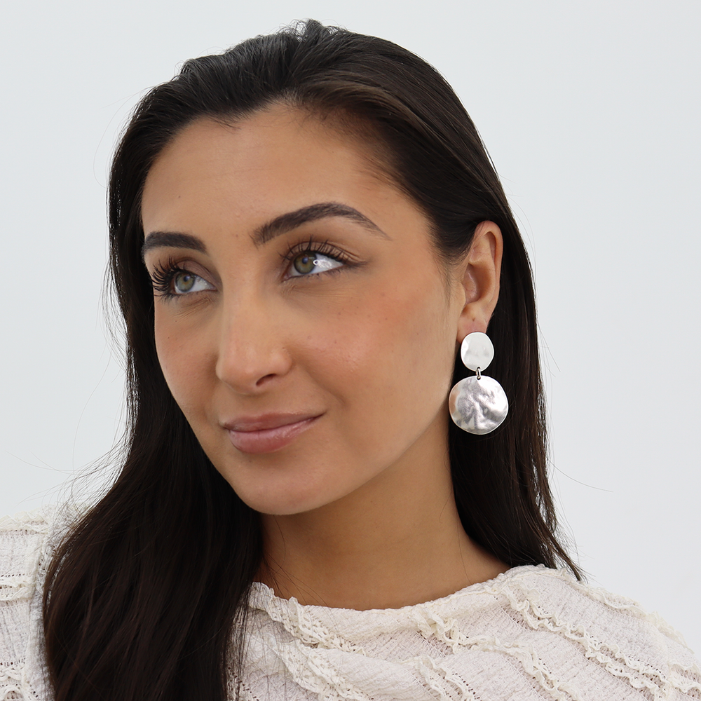 Double Disc Earrings - Karine Sultan
