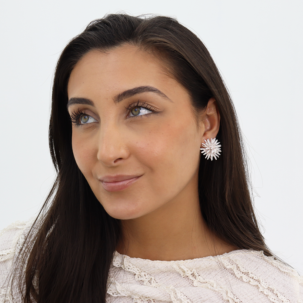Starburst Clip Earrings - Karine Sultan