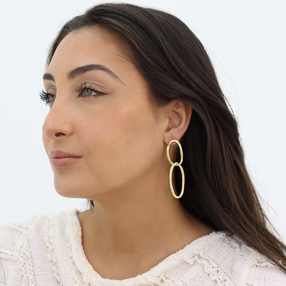 Maxi Oval Link Earrings - Karine Sultan