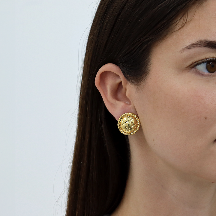 Tufted Texture Clip On Earrings